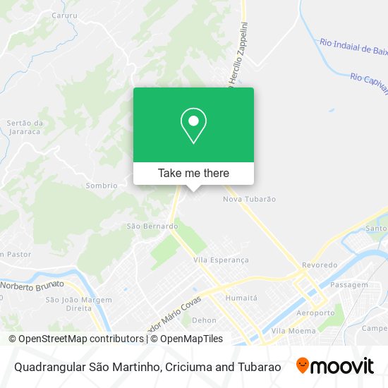 Quadrangular São Martinho map