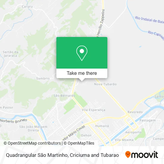 Quadrangular São Martinho map