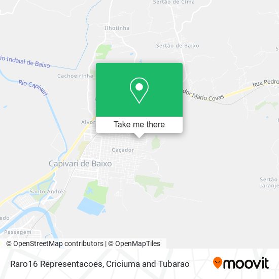 Raro16 Representacoes map