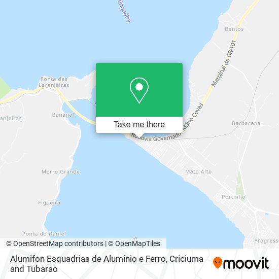 Mapa Alumifon Esquadrias de Aluminio e Ferro