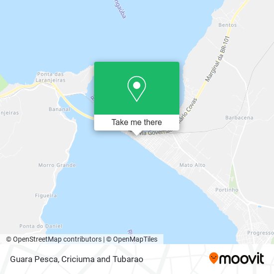 Guara Pesca map