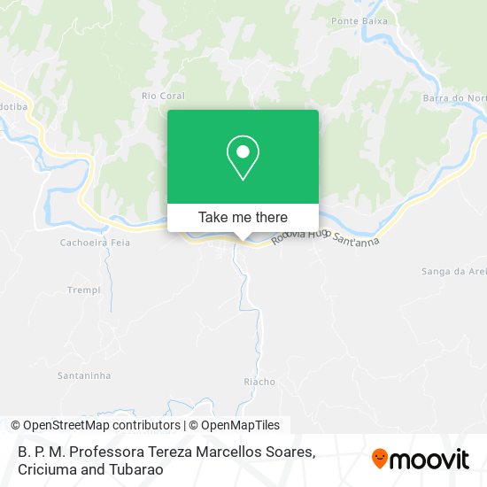 B. P. M. Professora Tereza Marcellos Soares map