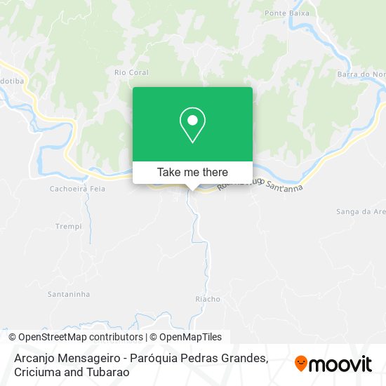 Arcanjo Mensageiro - Paróquia Pedras Grandes map