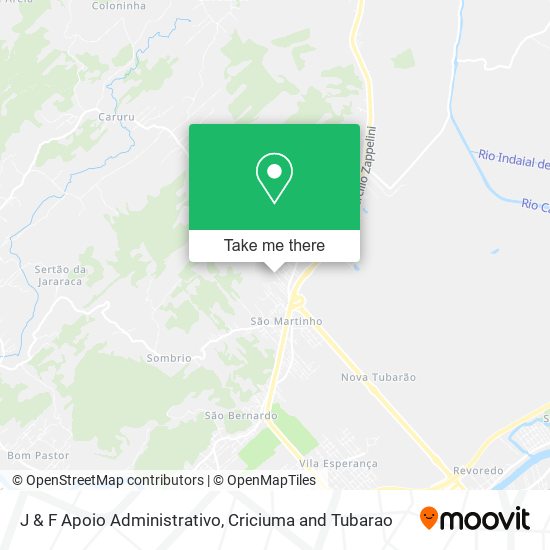 J & F Apoio Administrativo map