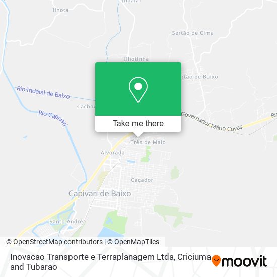 Inovacao Transporte e Terraplanagem Ltda map