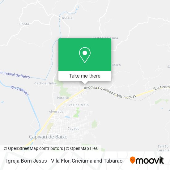 Igreja Bom Jesus - Vila Flor map