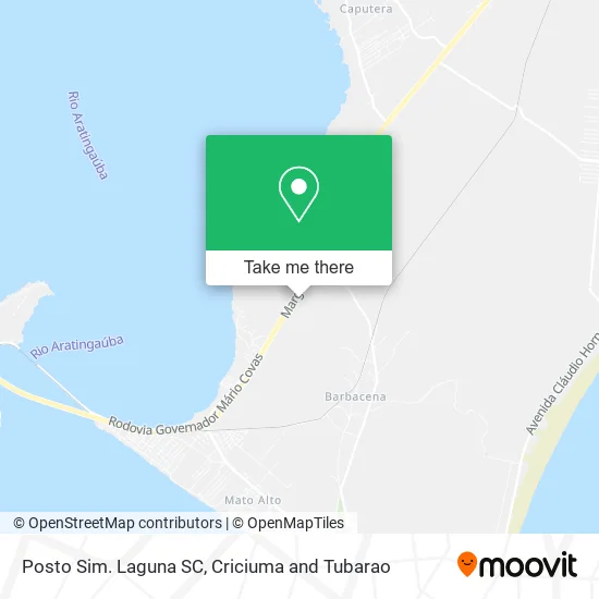 Posto Sim. Laguna SC map