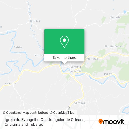 Igreja do Evangelho Quadrangular de Orleans map