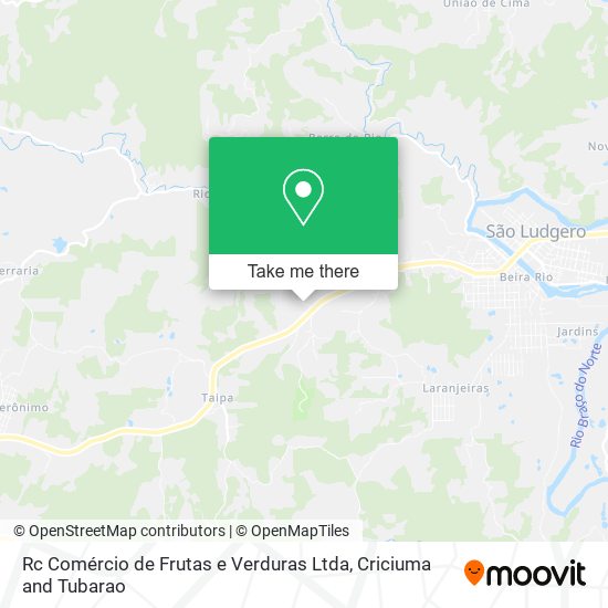 Rc Comércio de Frutas e Verduras Ltda map