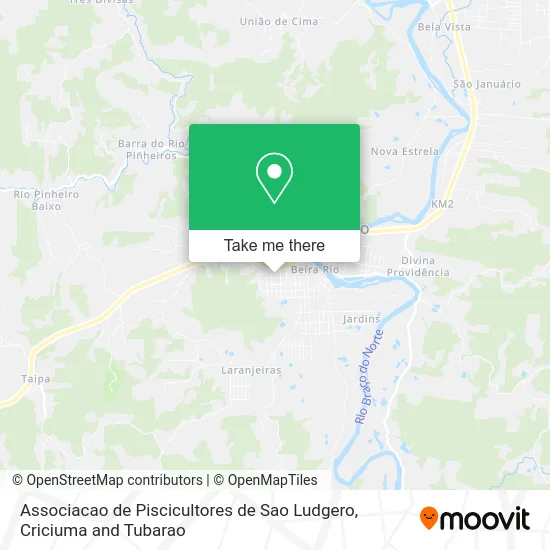 Associacao de Piscicultores de Sao Ludgero map