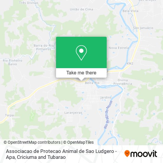 Mapa Associacao de Protecao Animal de Sao Ludgero - Apa