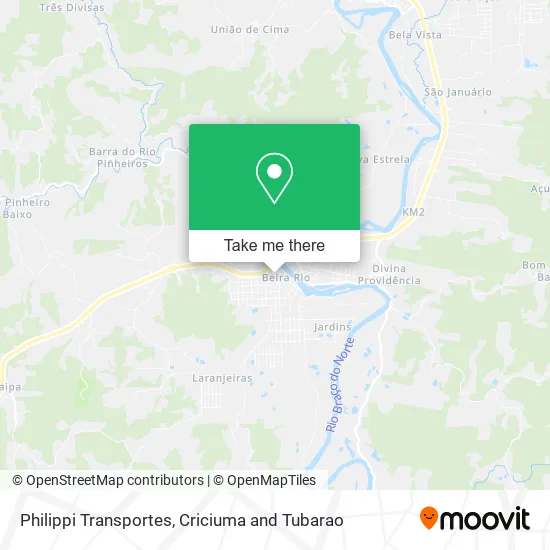 Philippi Transportes map