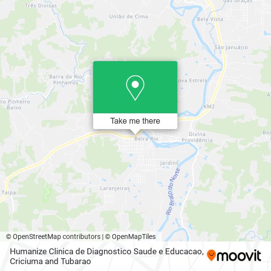 Humanize Clinica de Diagnostico Saude e Educacao map