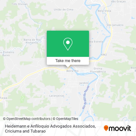 Mapa Heidemann e Anfiloquio Advogados Associados