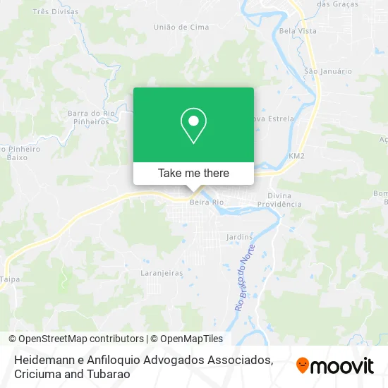 Heidemann e Anfiloquio Advogados Associados map