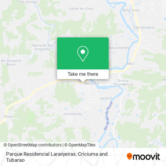 Mapa Parque Residencial Laranjeiras