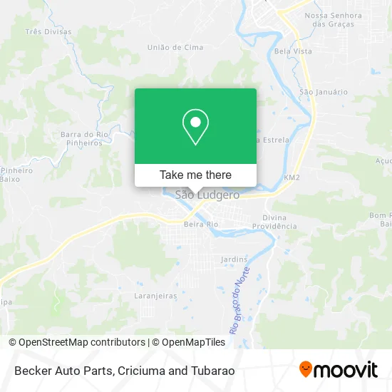 Becker Auto Parts map