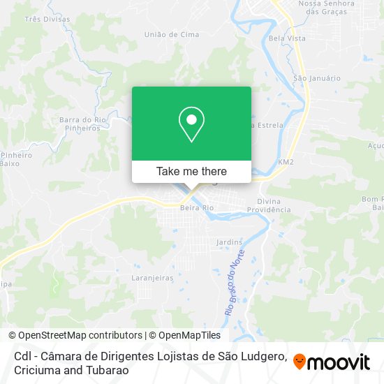 Cdl - Câmara de Dirigentes Lojistas de São Ludgero map