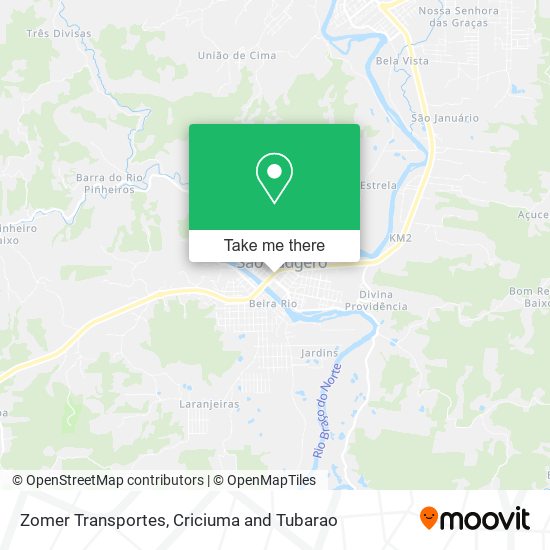 Zomer Transportes map