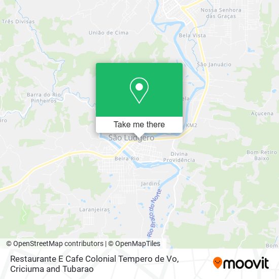 Restaurante E Cafe Colonial Tempero de Vo map