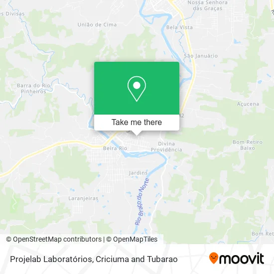 Projelab Laboratórios map