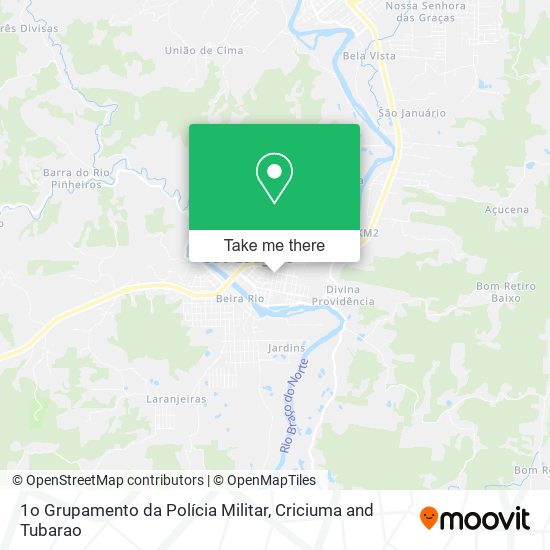 1o Grupamento da Polícia Militar map