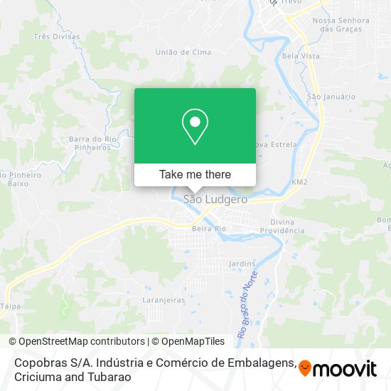 Copobras S / A. Indústria e Comércio de Embalagens map