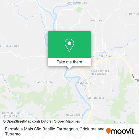 Mapa Farmácia Mais São Basílio Farmagnus