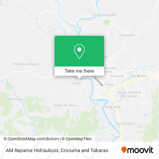 AM Reparos Hidráulicos map