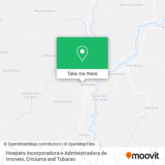 Mapa Hoepers Incorporadora e Administradora de Imoveis