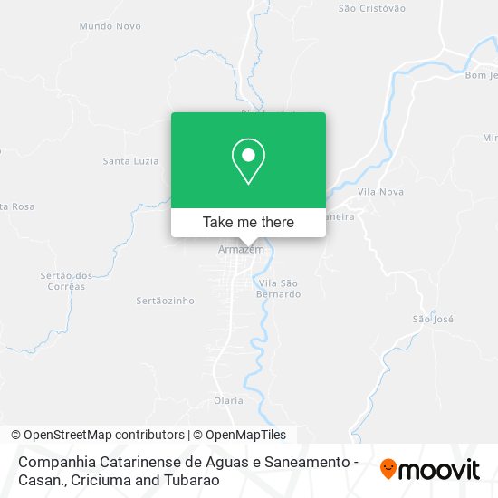 Companhia Catarinense de Aguas e Saneamento - Casan. map