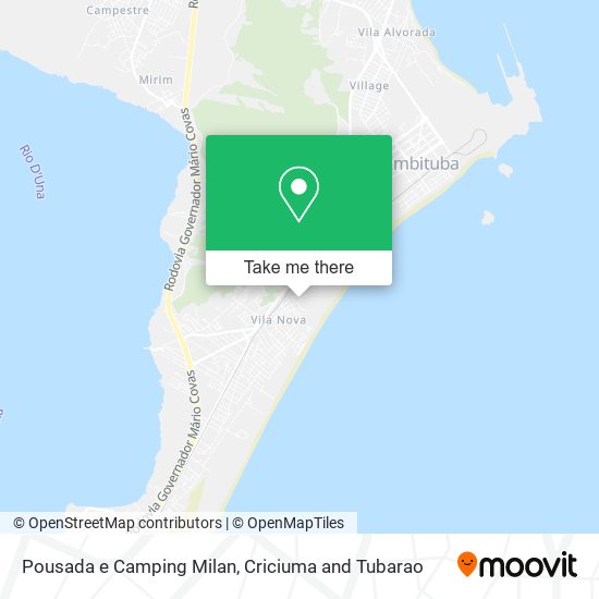 Pousada e Camping Milan map