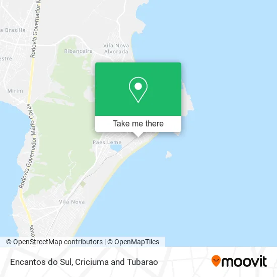 Encantos do Sul map