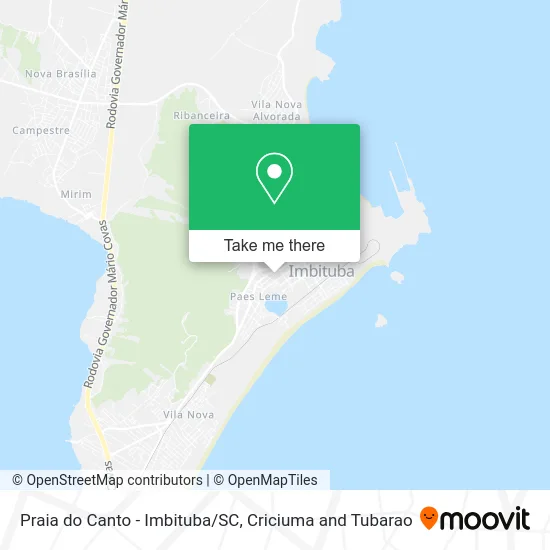 Praia do Canto - Imbituba/SC map