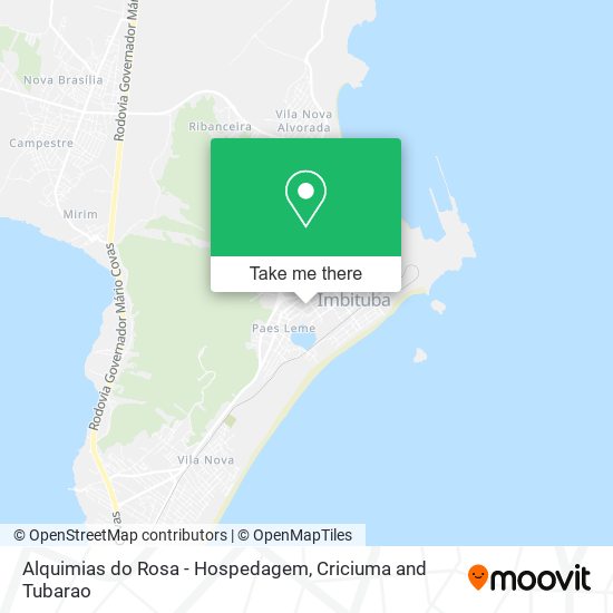 Alquimias do Rosa - Hospedagem map