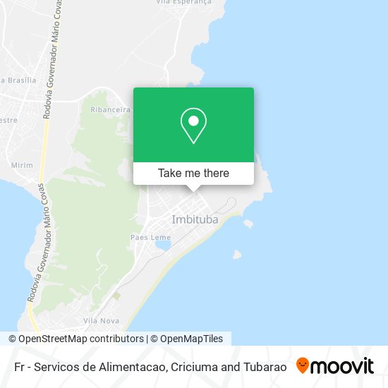 Fr - Servicos de Alimentacao map