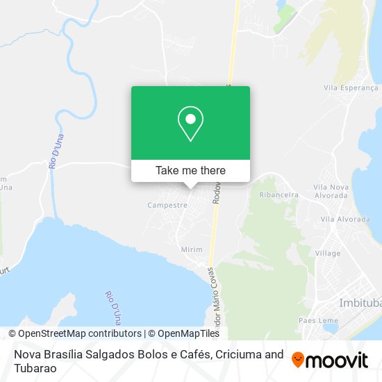 Nova Brasília Salgados Bolos e Cafés map
