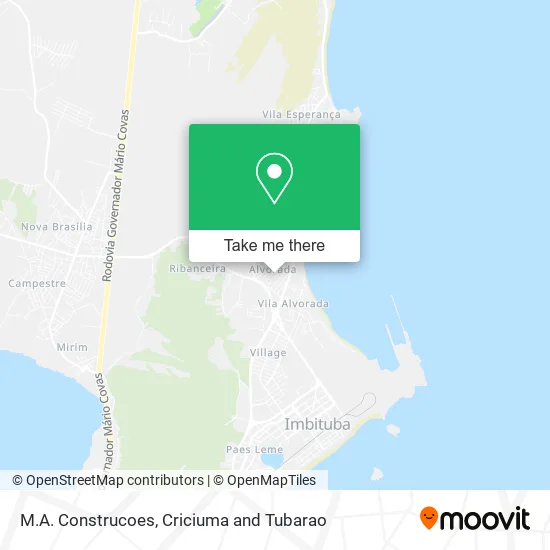 M.A. Construcoes map