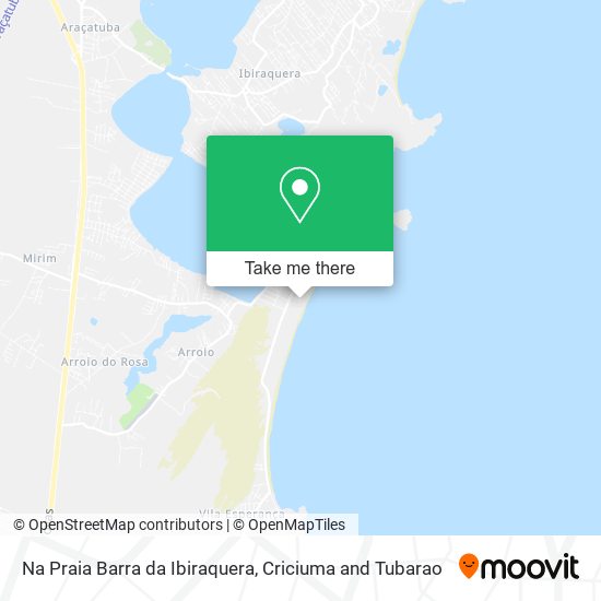 Mapa Na Praia Barra da Ibiraquera