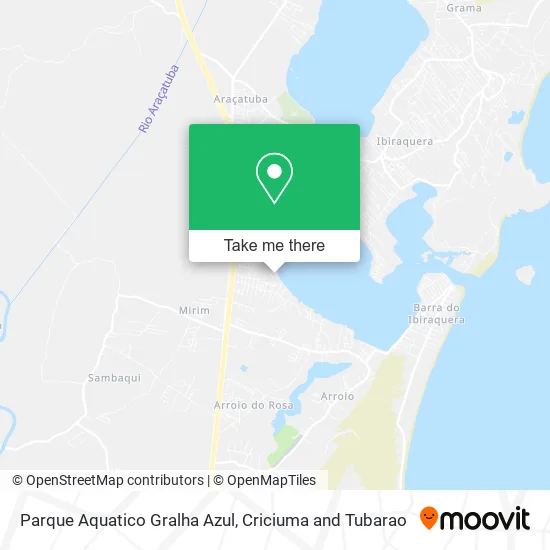 Parque Aquatico Gralha Azul map