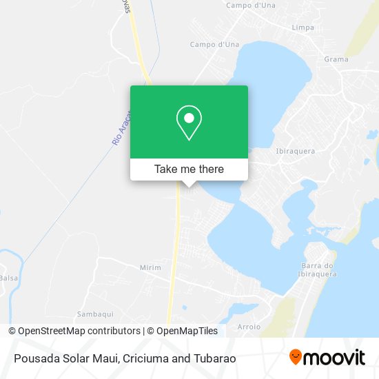 Pousada Solar Maui map