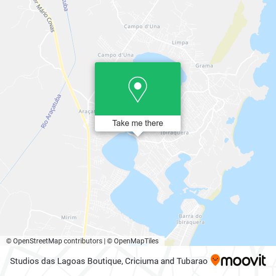 Studios das Lagoas Boutique map