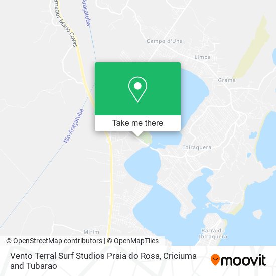 Vento Terral Surf Studios Praia do Rosa map