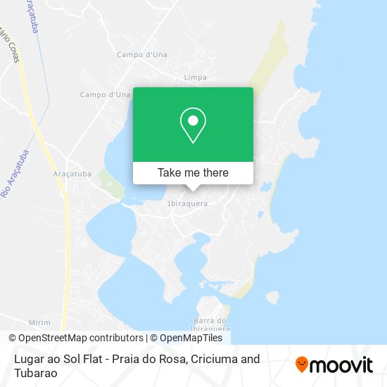 Lugar ao Sol Flat - Praia do Rosa map