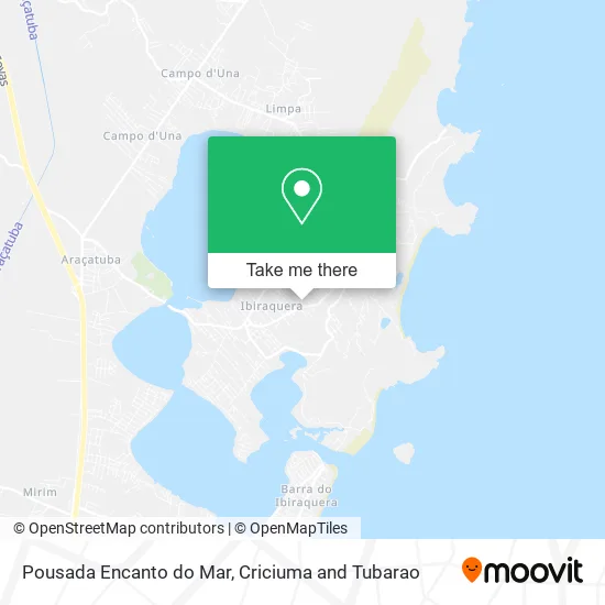 Pousada Encanto do Mar map