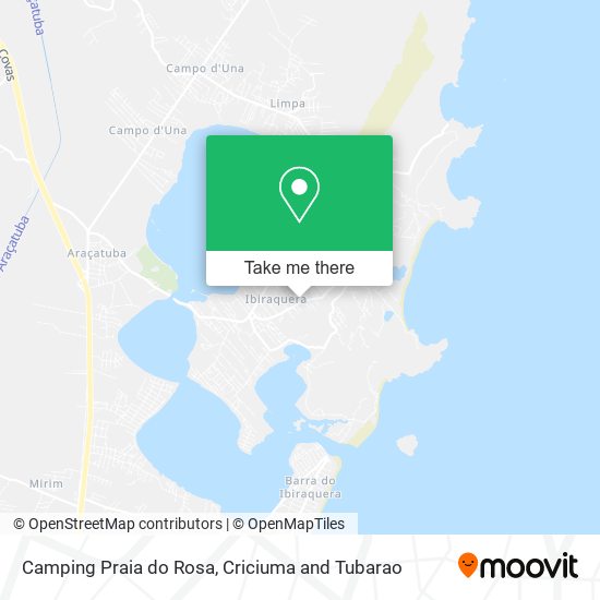Camping Praia do Rosa map