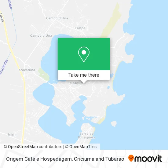 Origem Café e Hospedagem map