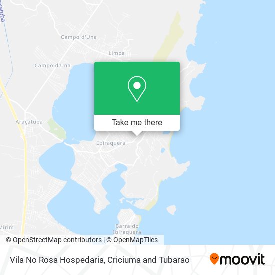 Vila No Rosa Hospedaria map
