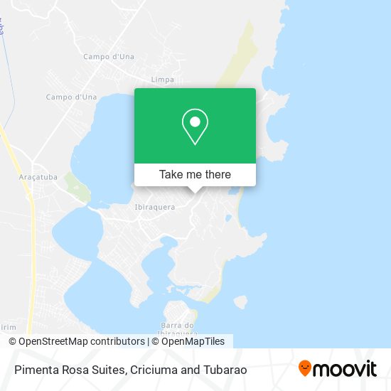 Pimenta Rosa Suites map