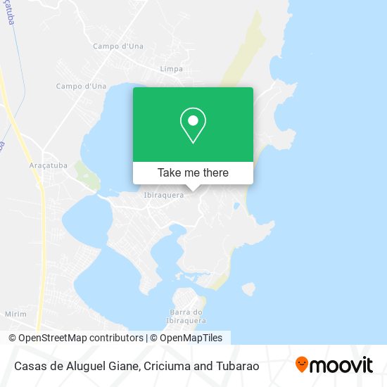 Casas de Aluguel Giane map